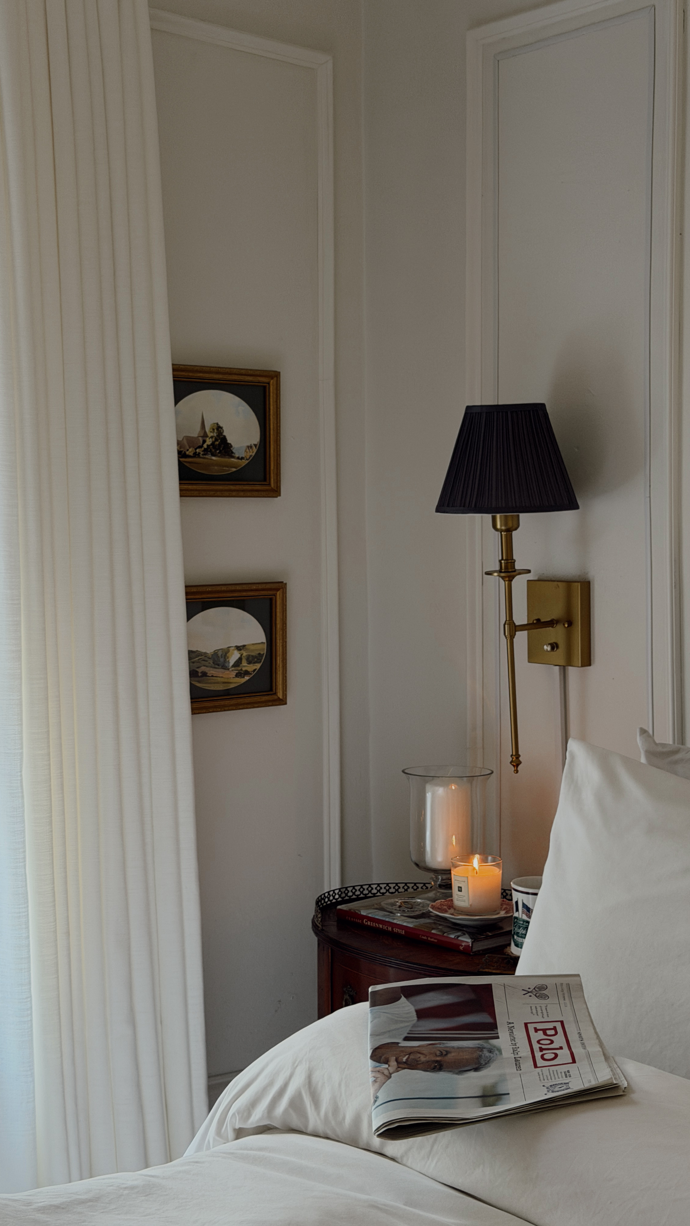 Our bedroom is always a work in progress, so I was thrilled when @TWOPAGES sent the most beautiful window treatments - they’ve completely changed the feel of this little corner! 

 