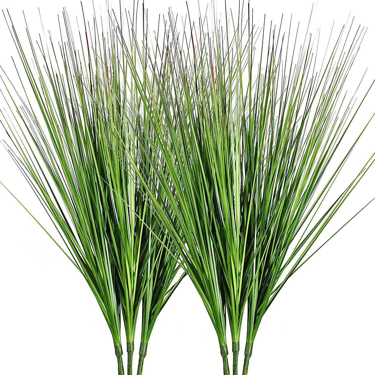 27" Artificial Plants Onion Grass Greenery Faux Fake Shrubs Plant Flowers Wheat Grass for House H... | Amazon (US)