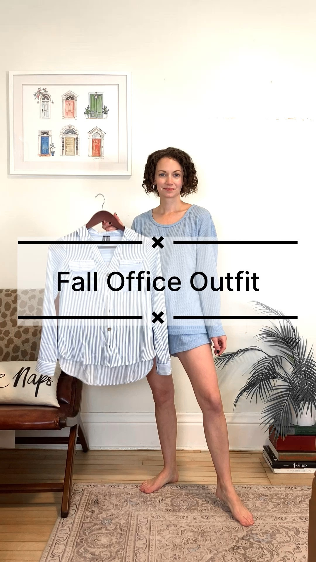 Fall office outfit!
Wearing size S Amazon sweater, order your usual size. 
Linked similar stripe top. 
Size XS short Amazon wide leg pants, order your usual size. 
Size 6 Amazon booties, order your usual size. 
Petite outfit. Office outfit. Business casual outfit. Blue and white outfit  

#LTKfindsunder50 #LTKSeasonal #LTKworkwear