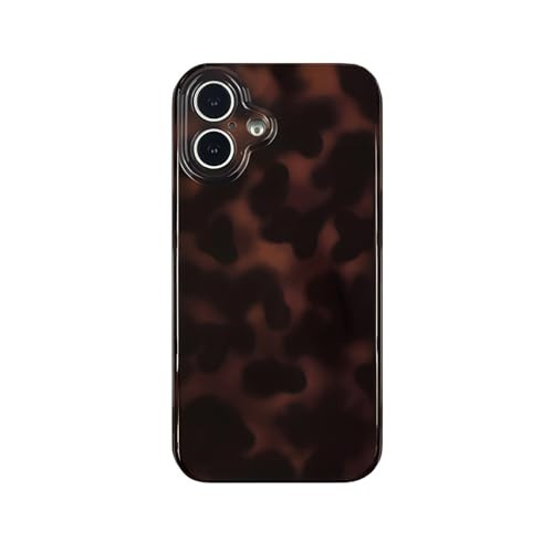Reezaddin Aesthetic Tortoise Shell Phone Case for iPhone 17 6.3in,Retro Cool Girl Leopard Print Brown Amber Trendy Full Camera Protective Cover for iPhone 17 6.3" | Amazon (US)