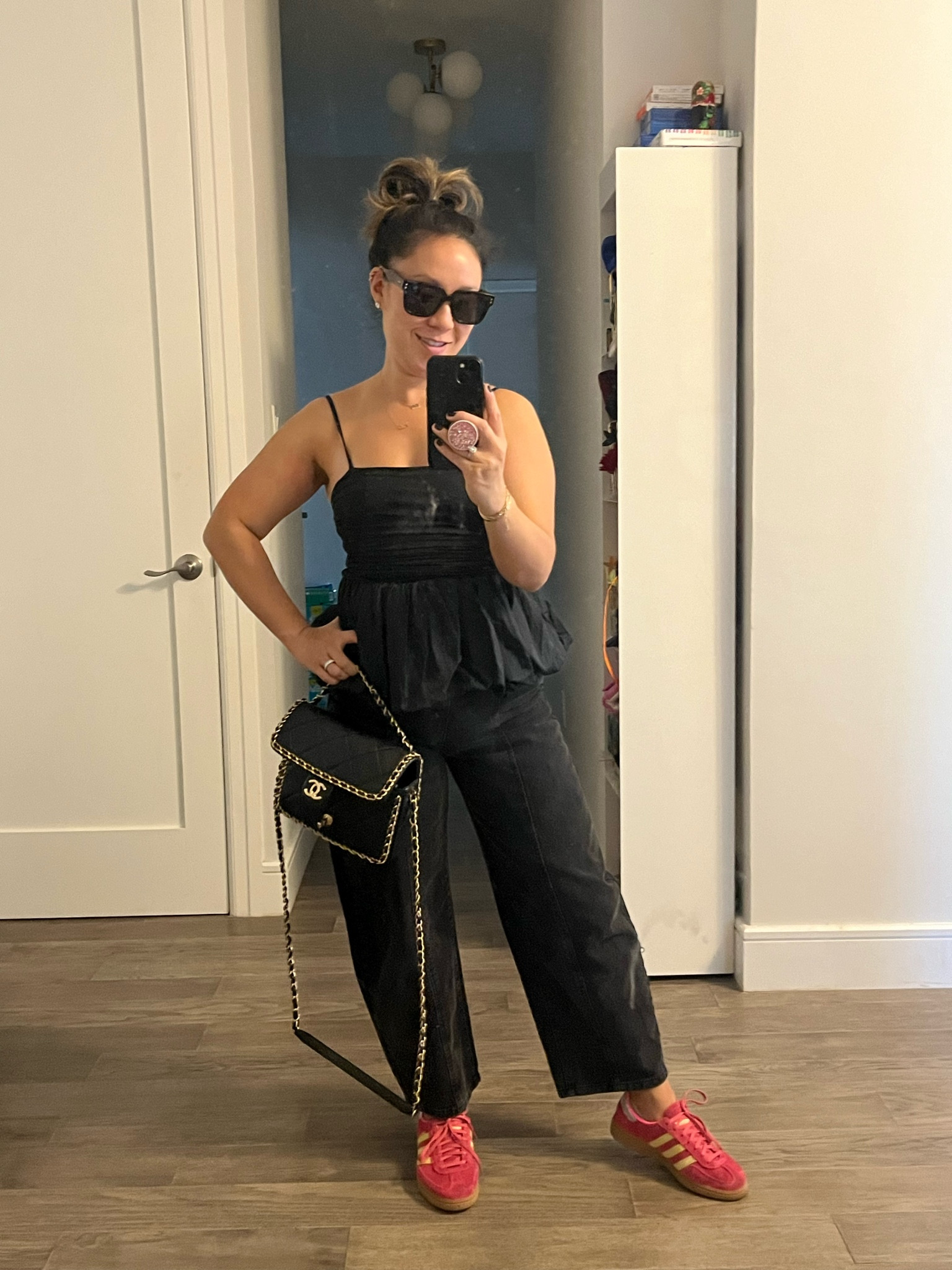 I’m trying out the new trends right now. How do we feel about a bubble hem and barrel jeans? The top feels good as a ”going out” top. I’m not sure the jeans are for me, but these fit well with the front seams. I’m wearing an xxs in the top. Everything is ruched and the straps are adjustable. I’m wearing a two in the jeans, but a four could probably work. Buy multiple sizes to try.

#LTKTravel #LTKShoeCrush #LTKFindsUnder50