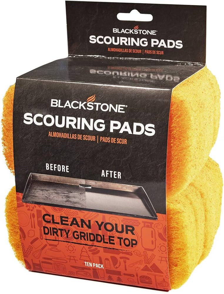 Blackstone Griddle Scrub Pads (Pack of 10), 5063, BBQ Grill & Cooktop Scouring Scrubbers – Heav... | Amazon (US)