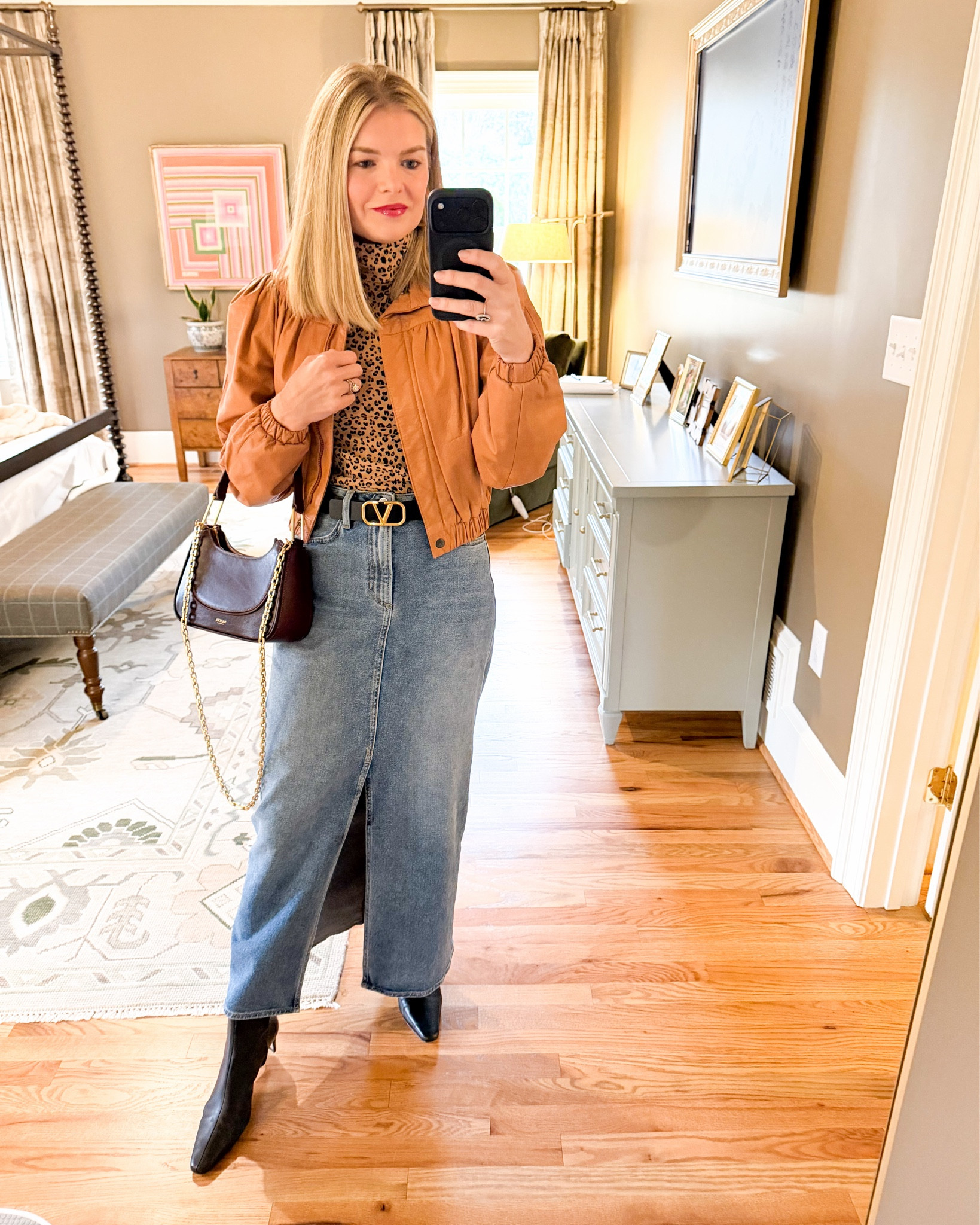 His birthday, but I still had to show up correctly. 🥂
Thrifted leather jacket steal + leopard layers + birthday dinner energy. Linked similar options.

#LTKgrwm #LTKootd #LTKSeasonal