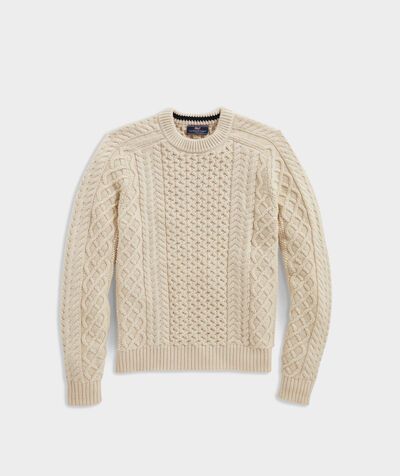 Cable-Knit Fisherman Sweater | vineyard vines