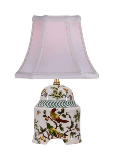 Charlton Home® Pyle 14" White/Green Table Lamp & Reviews | Wayfair | Wayfair North America
