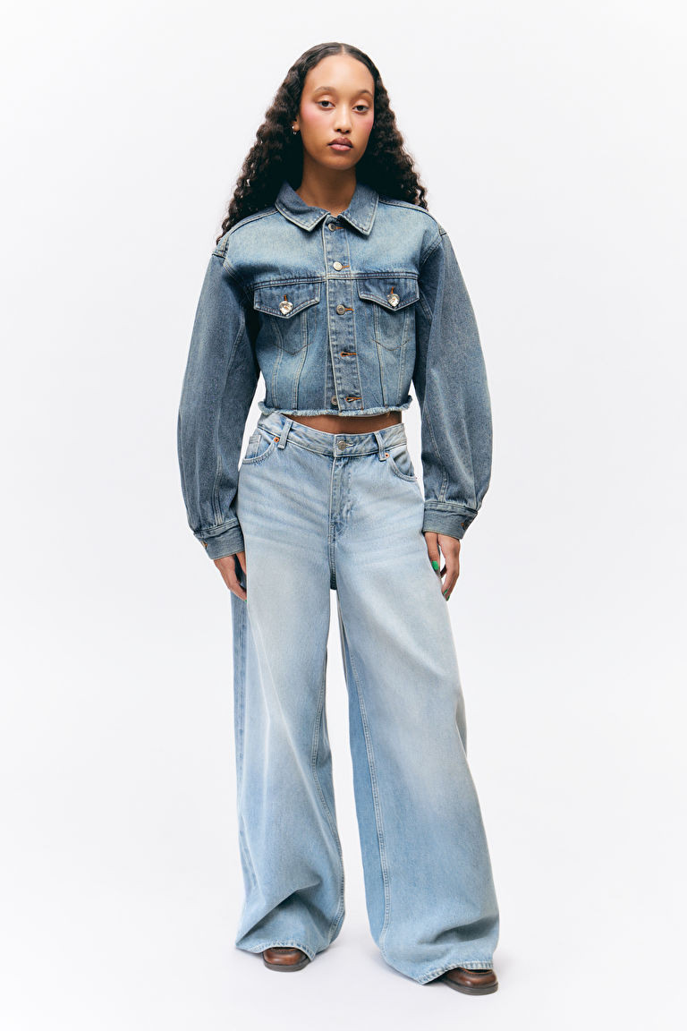 Giga low waist loose jeans | Monki