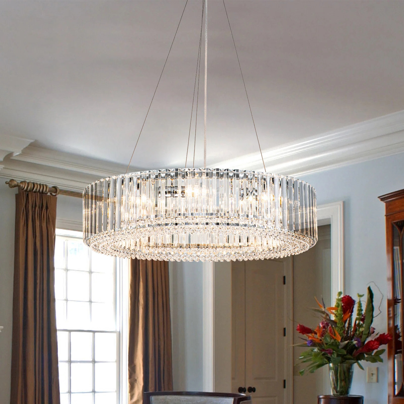 Craggie 6 - Light Round Crystal Chandelier | Wayfair North America