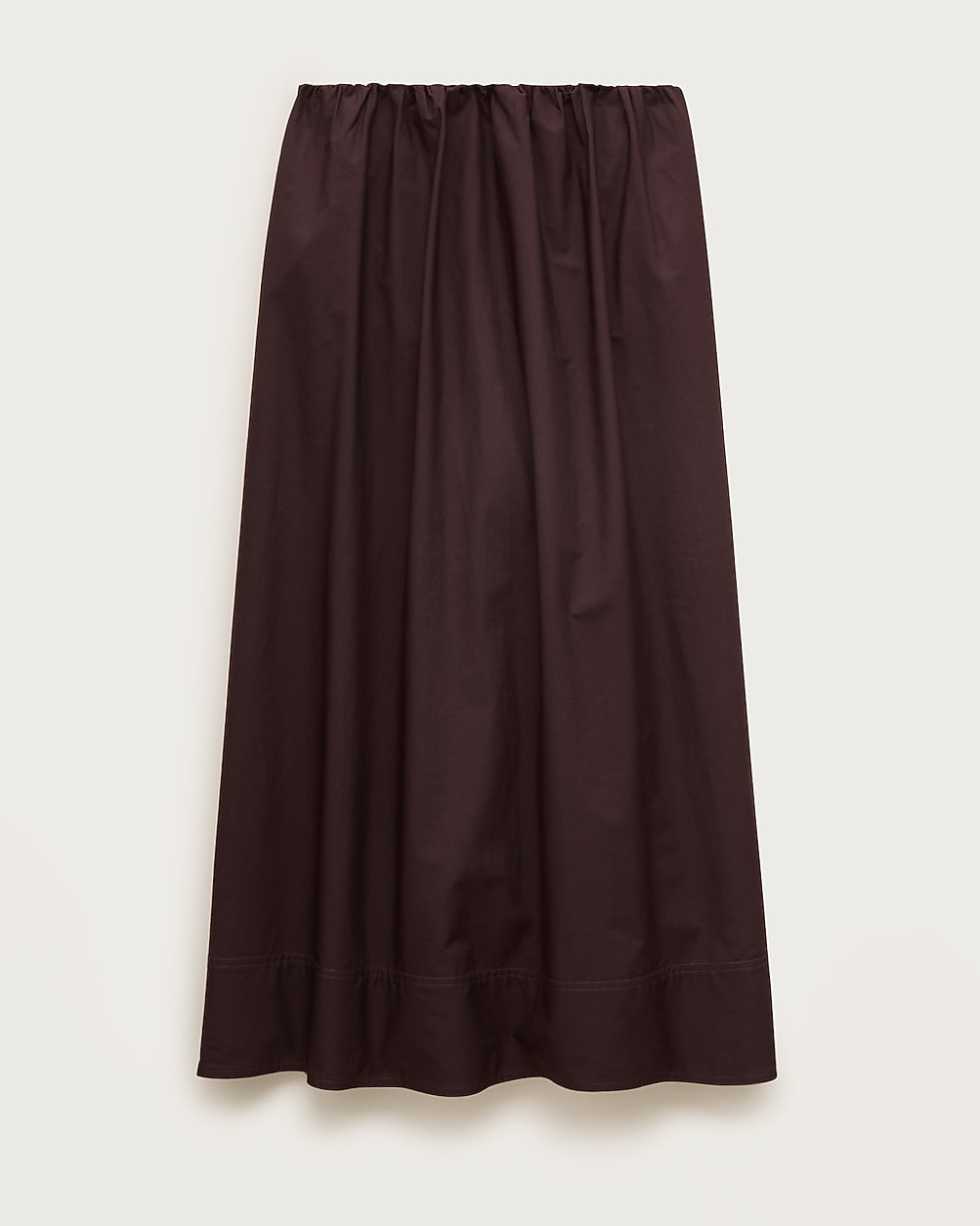 Pull-on midi skirt in cotton poplin | J. Crew US