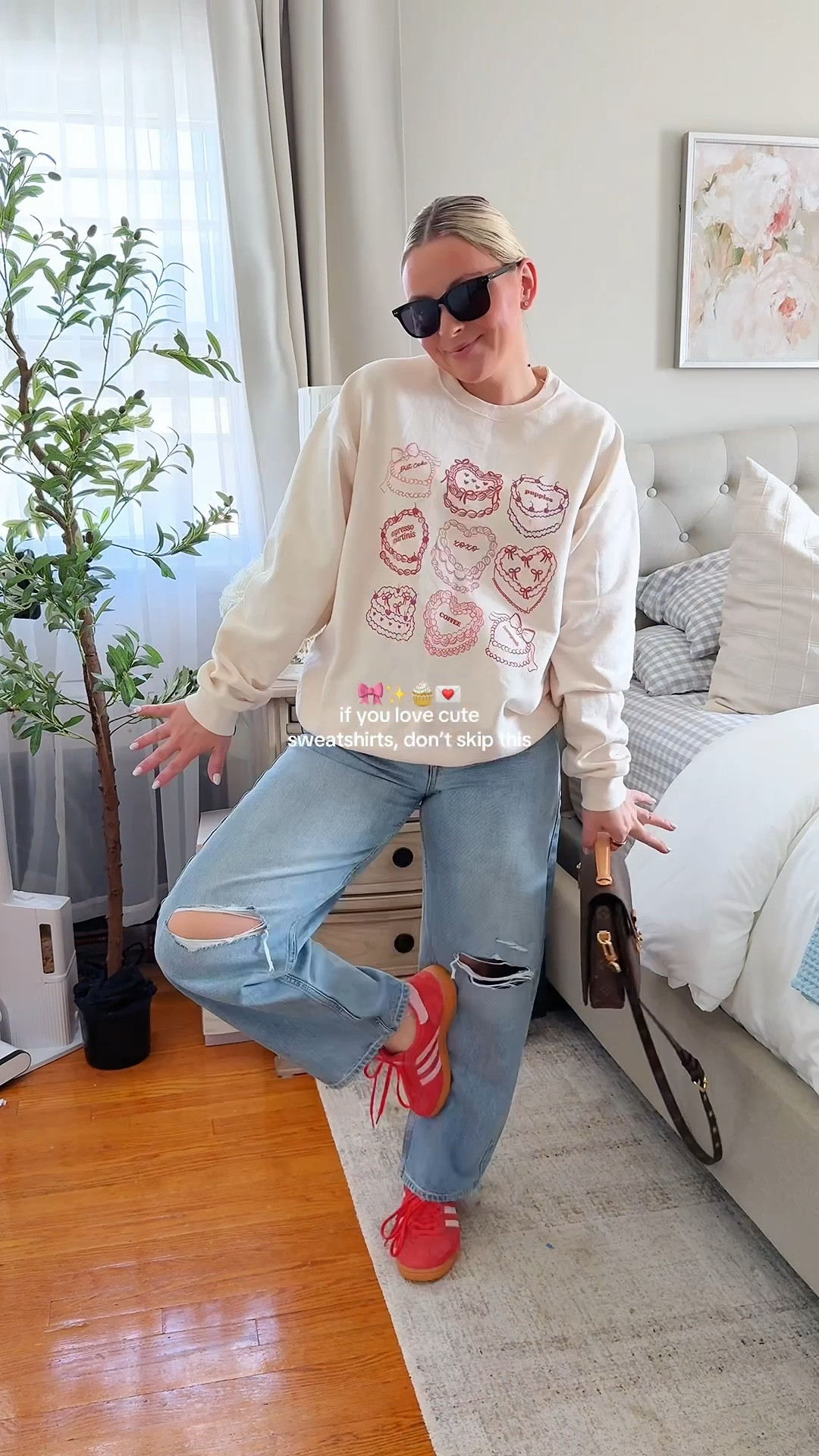 The sweatshirt is on sale too! The cutest mom OOTD 🎀

#LTKFindsUnder100 #LTKSeasonal #LTKSaleAlert