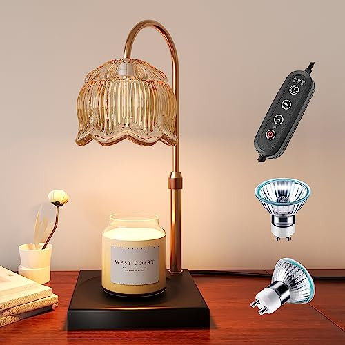 SESIIduo Candle Warmer Lamp, Dimmable Candle Warmer Lamp with Timer, Presents for Mom, Electric Candle Lamp Warmer with 2 Bulbs, for Jar Candles | Amazon (US)