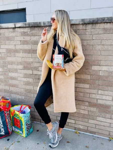 My favorite tan teddy coat from alo paired with my new balance sneakers. 
Jacket is a size small. Be aware it is supposed to be oversized 

#LTKSeasonal #LTKfit #LTKGiftGuide
