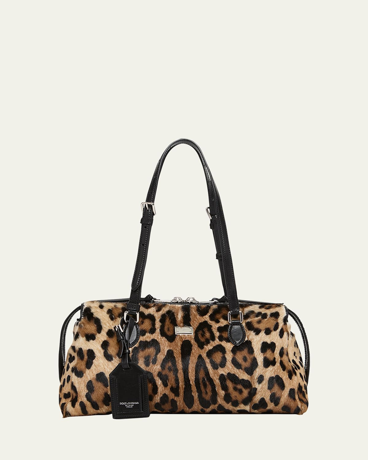 Vittoria Cheetah-Print Pony Hair Shoulder Bag | Bergdorf Goodman