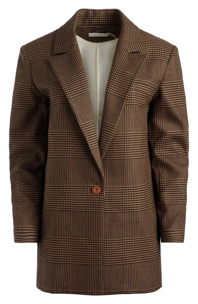 Colley Glen Plaid Longline Blazer | Nordstrom