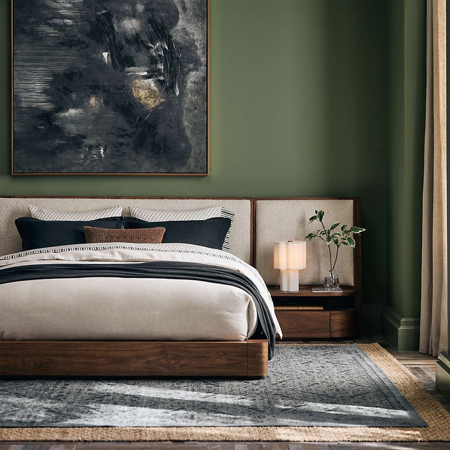 Milano Walnut Wood Upholstered King Bed with Nightstands

#LTKHome #LTKU #LTKSaleAlert