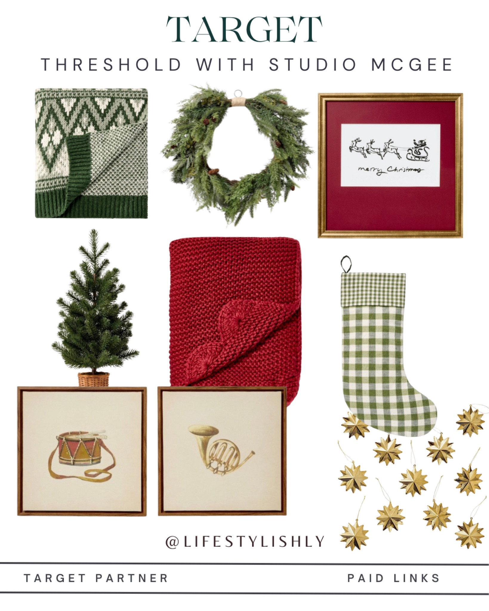 🎄 The new holiday drop from Target is here, and trust me—you don’t want to wait! ✨ Studio McGee and Hearth & Hand have outdone themselves this season, with pieces that are perfect for creating cozy, elevated holiday vibes. These collections always sell out fast, so grab your favorites before they’re gone!