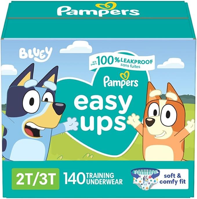 Pampers Easy Ups Boys & Girls Potty Training Pants - Size 2T-3T, One Month Supply (140 Count), Tr... | Amazon (US)