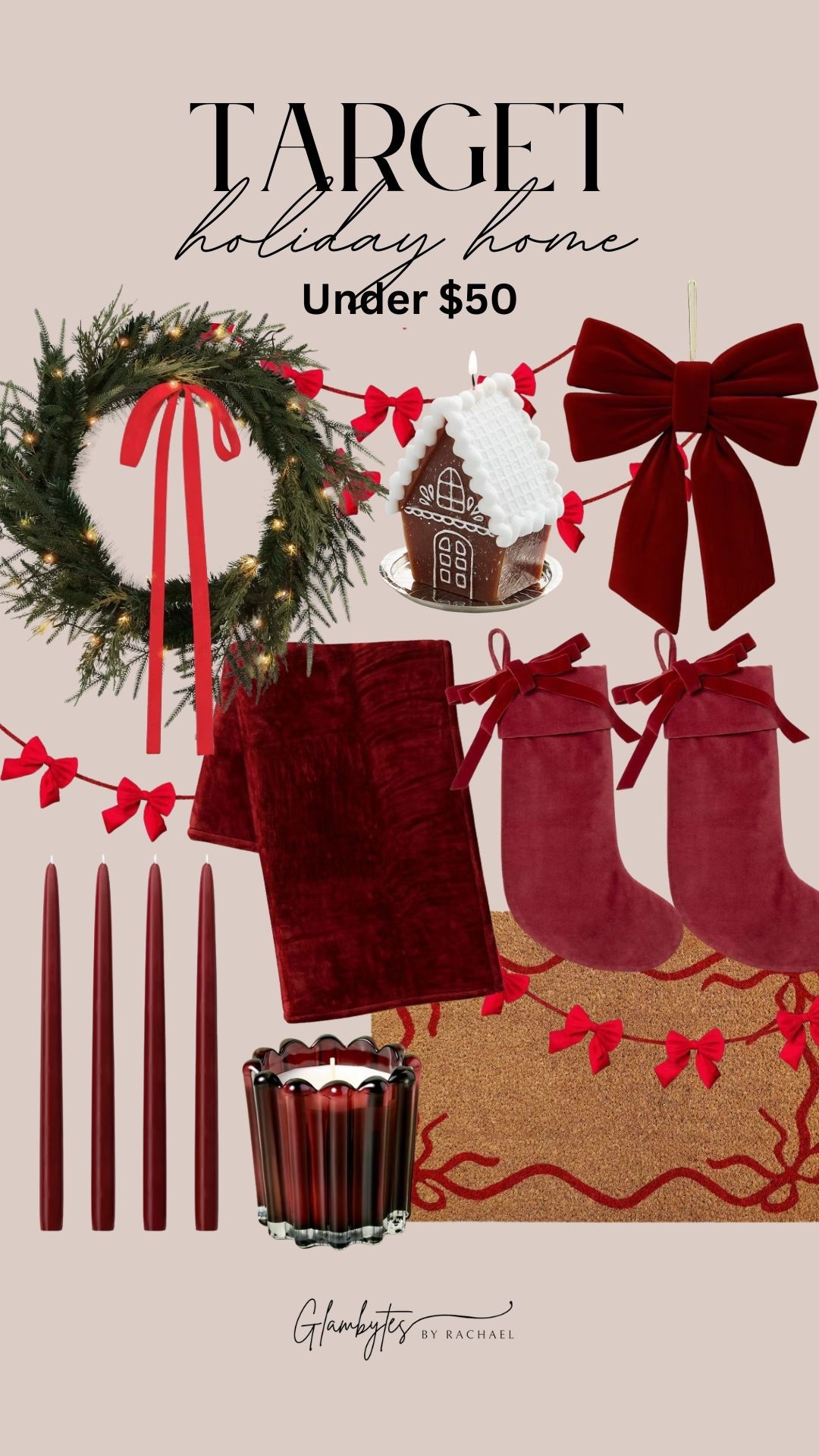 Target holiday home under $50 ❤️🎀 Wreaths, bows, stockings, candles, and cozy touches that bring the season to life!

Target holiday, holiday decor, Christmas home, cozy holiday, under $50 finds, Target finds, Christmas wreath, holiday stockings, velvet bows, home styling, holiday inspo, Christmas ideas, festive home

#LTKFindsUnder50 #LTKSeasonal #LTKHome