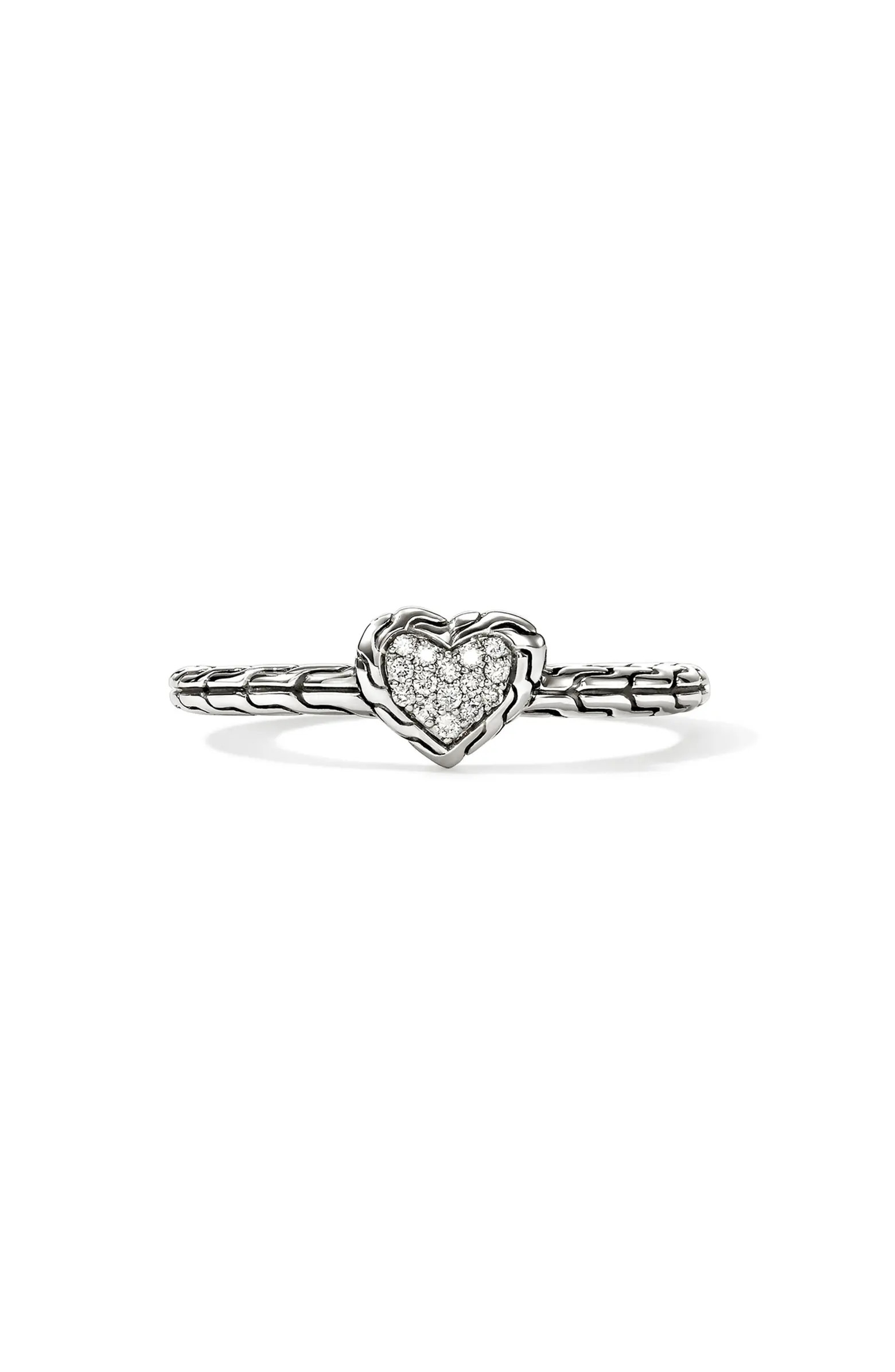 Diamond Pavé Heart Ring | Nordstrom