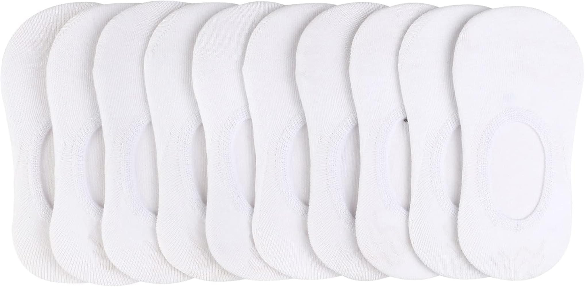 BOOPH 10 Pairs No Show Socks for Girls Boys Toddlers Anti-slip Low Cut Kids Socks 3-12 Years | Amazon (US)