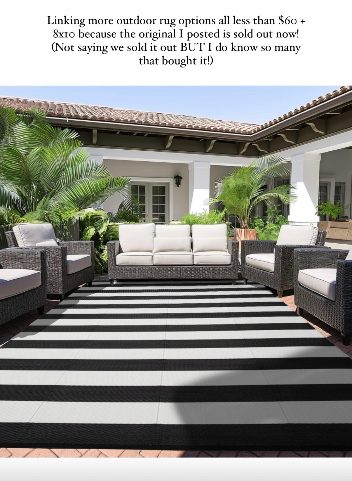 More outdoor rug options all less than $60!

#LTKSeasonal #LTKHome #LTKFindsUnder100