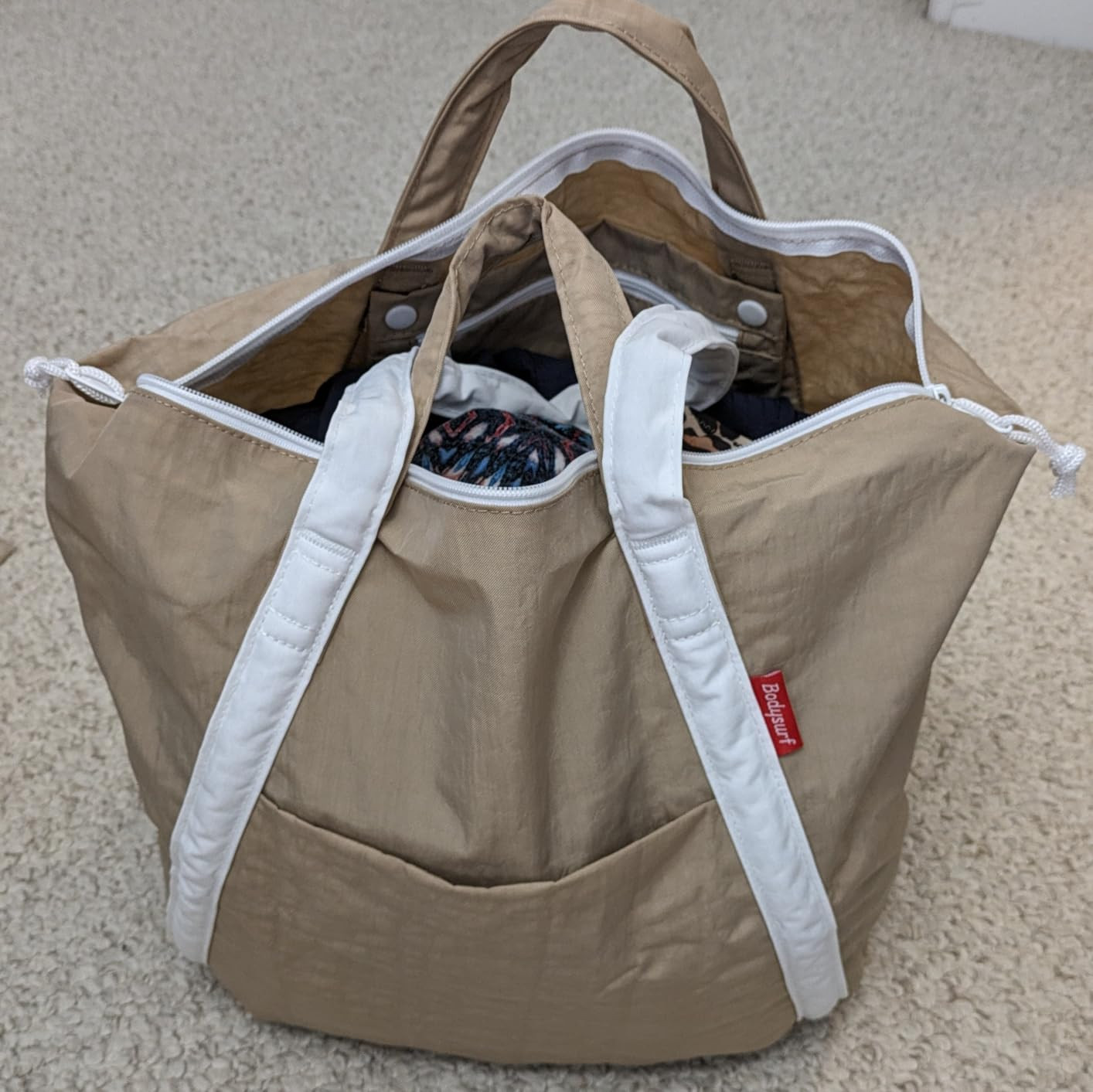 Beach Bags Waterproof Sandproof, Packable Beach Bag with Zipper, Beach Tote, Foldable Beach Bag, ... | Amazon (US)