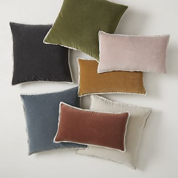 Classic Cotton Velvet Pillow Cover | West Elm (US)