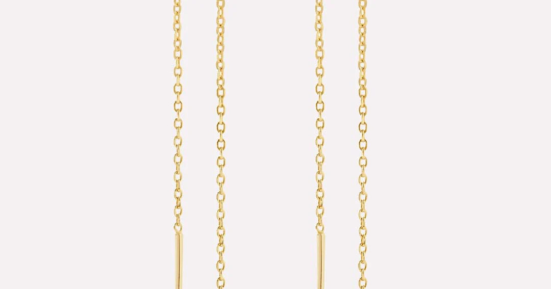 Pearl Threader Earrings - Abrielle | Ana Luisa