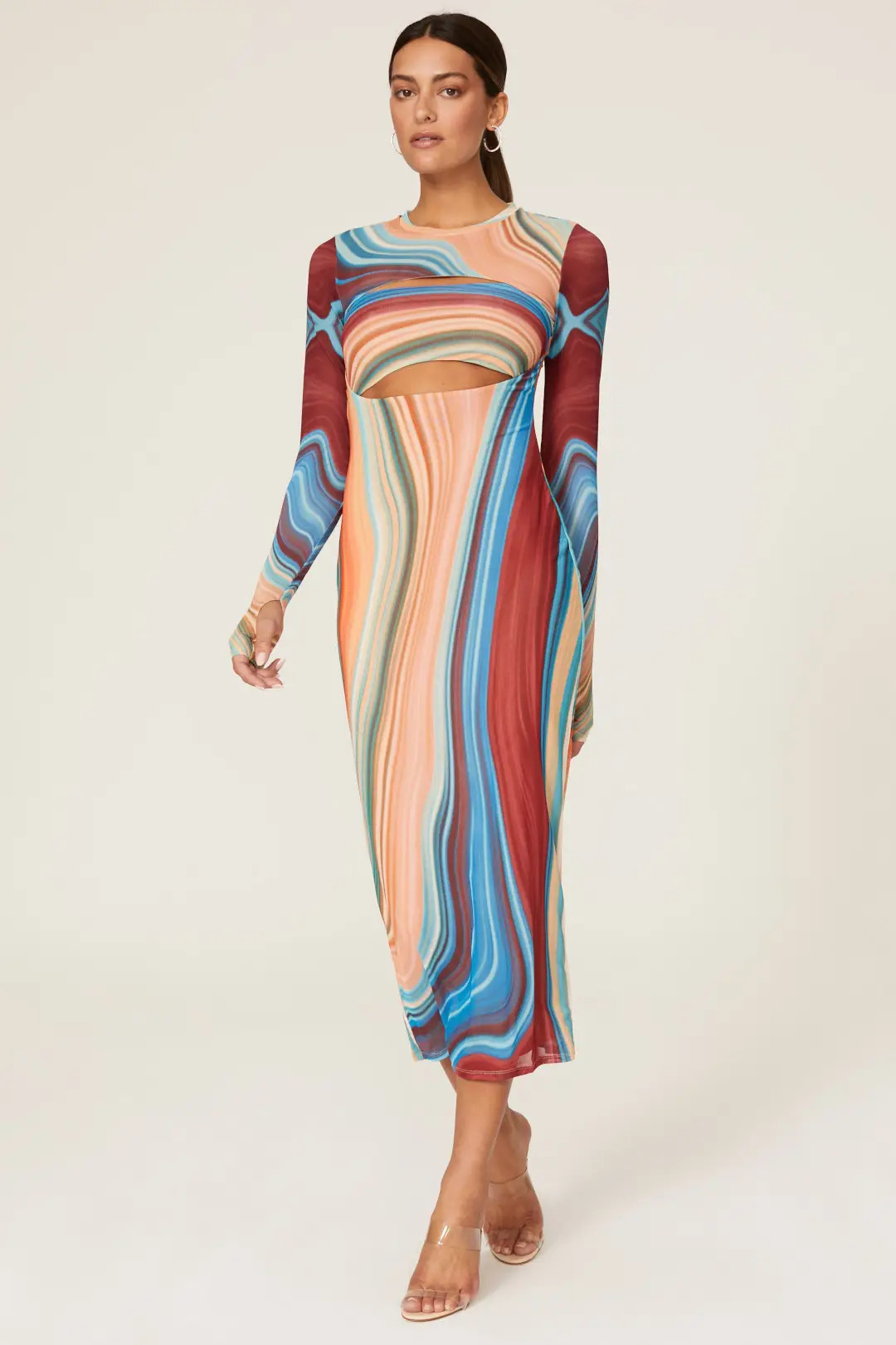 Matera Cut Out Mesh Dress | Rent the Runway