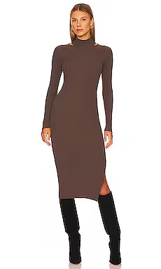 HEARTLOOM Miller Midi Dress in Bark from Revolve.com | Revolve Clothing (Global)