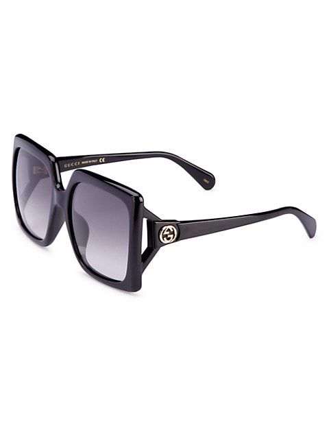 Gucci Logo 59MM Oversized Square Sunglasses | Saks Fifth Avenue