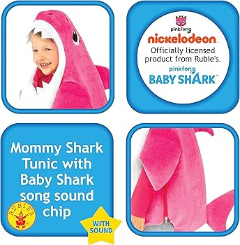 Rubie's Kid's Mommy Shark Costume with Sound Chip | Amazon (US)