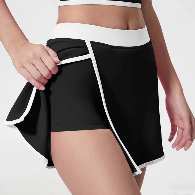 Royisotas Women's Athletic Skort with Built-in Shorts -Tennis Skirt Workout, High Waisted Side Sl... | Walmart (US)