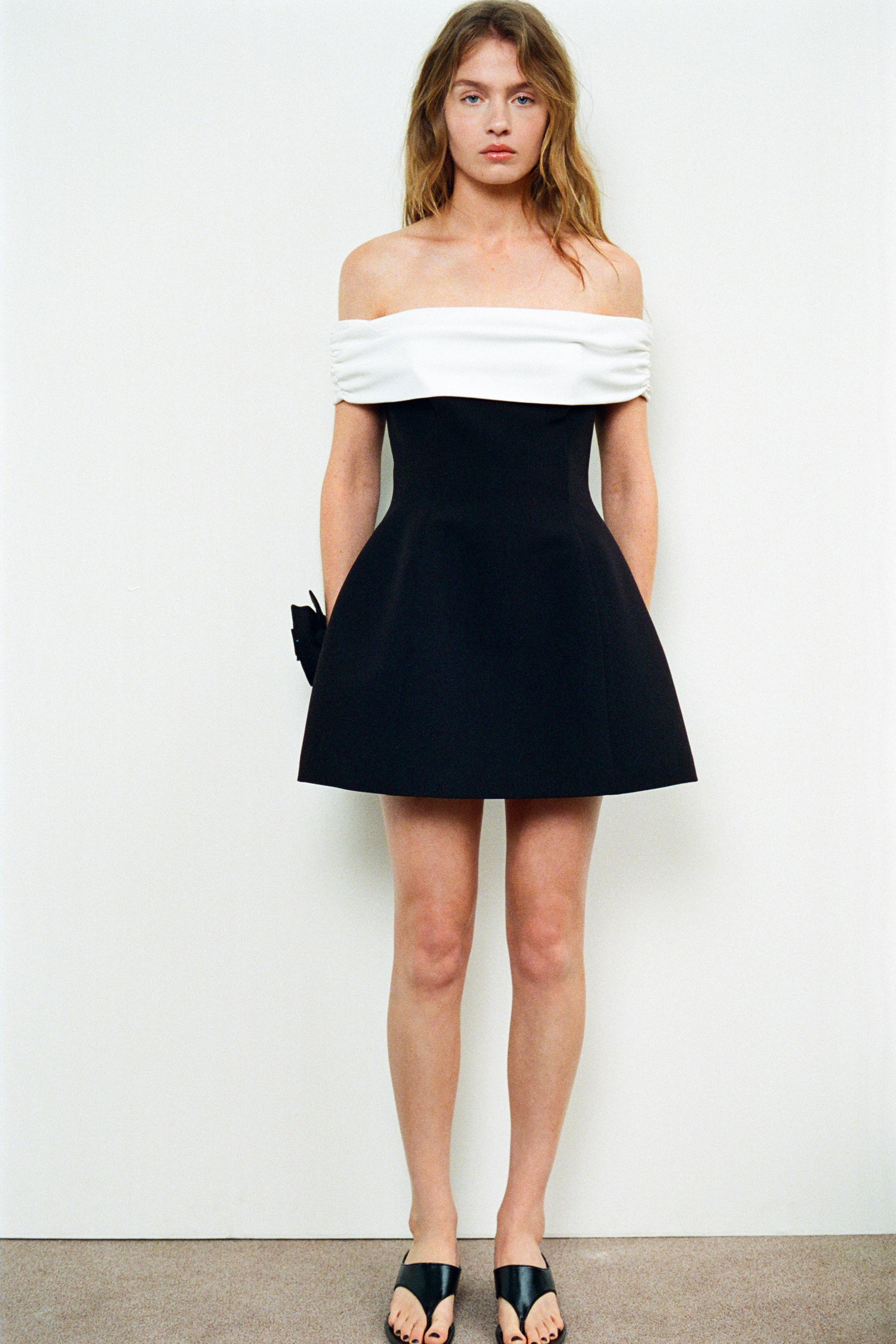 MATCHING TEXTURED STRAPLESS DRESS | Zara UK