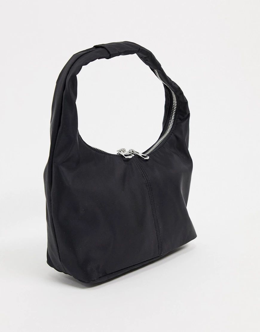 Weekday Abby nylon shoulder bag in black | ASOS (Global)