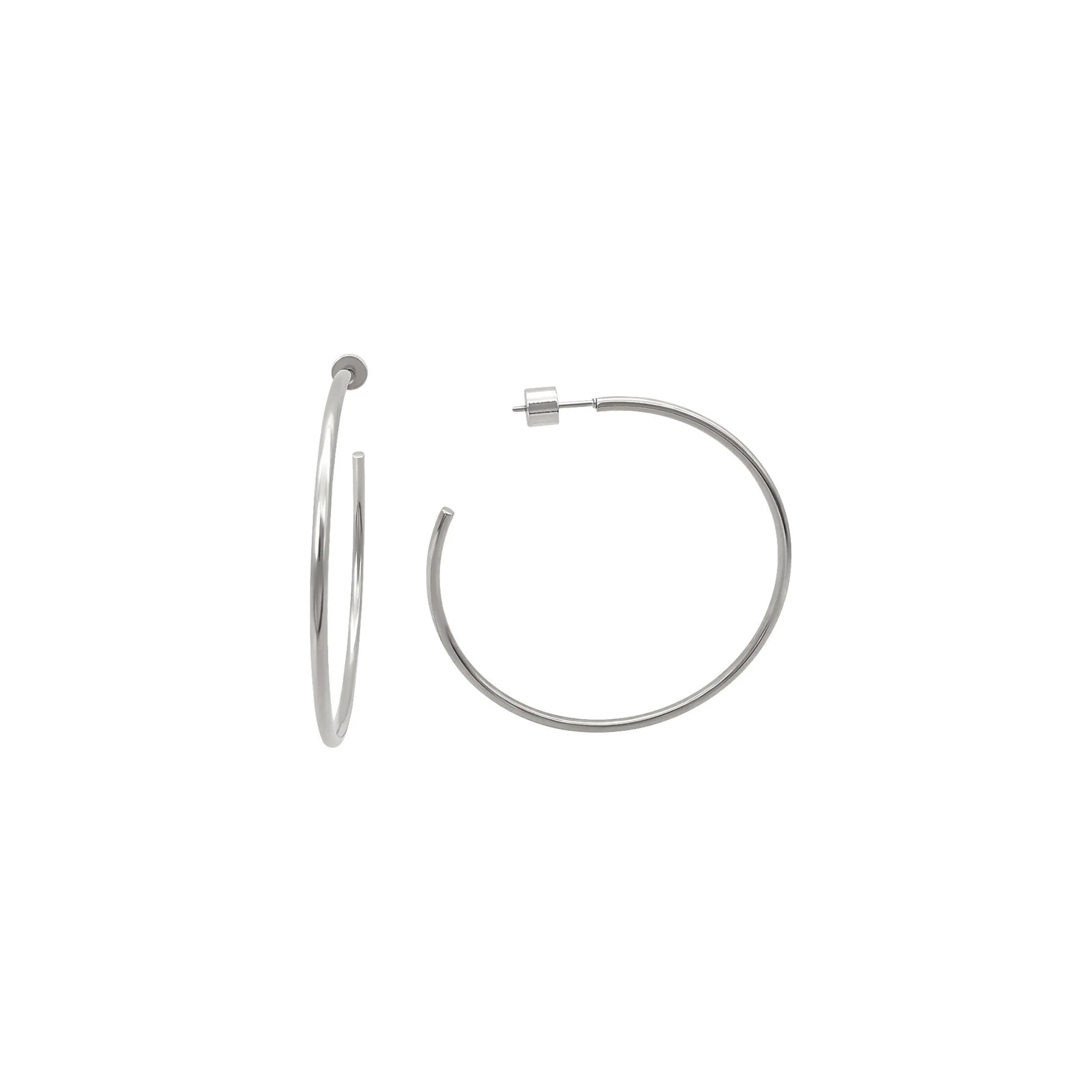 Lottie Hoops | Silver | Jaz Hand Made (Global)