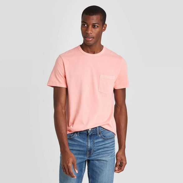 Men's Standard Fit Pigment Dye Short Sleeve Crew Neck T-Shirt - Goodfellow & Co™ | Target