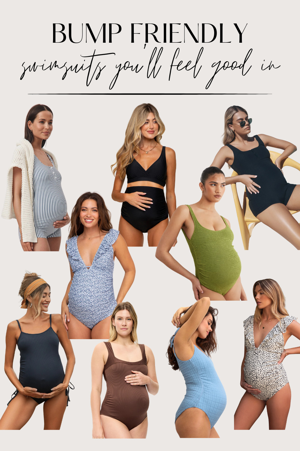 Maternity swimsuits that actually make you feel good in your bump 🤍☀️ From ruched one pieces and supportive two pieces to smocked styles and floral wraps — something for every pregnant mama this summer. All linked below! #maternitswim #bumpfriendly #pregnancystyle #maternityfashion #ltkbaby #ltkmaternity #ltkswim
 

 #LTKSeasonal #LTKBaby #LTKBump