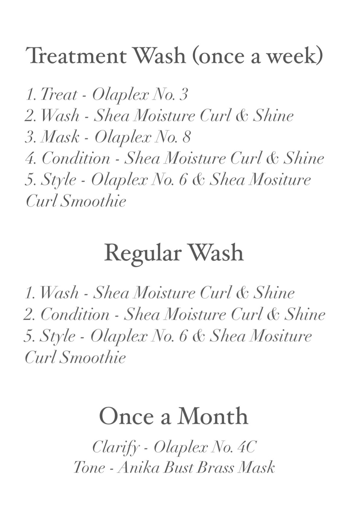 My updated hair routine will all the products used!

#LTKunder100 #LTKunder50 #LTKbeauty