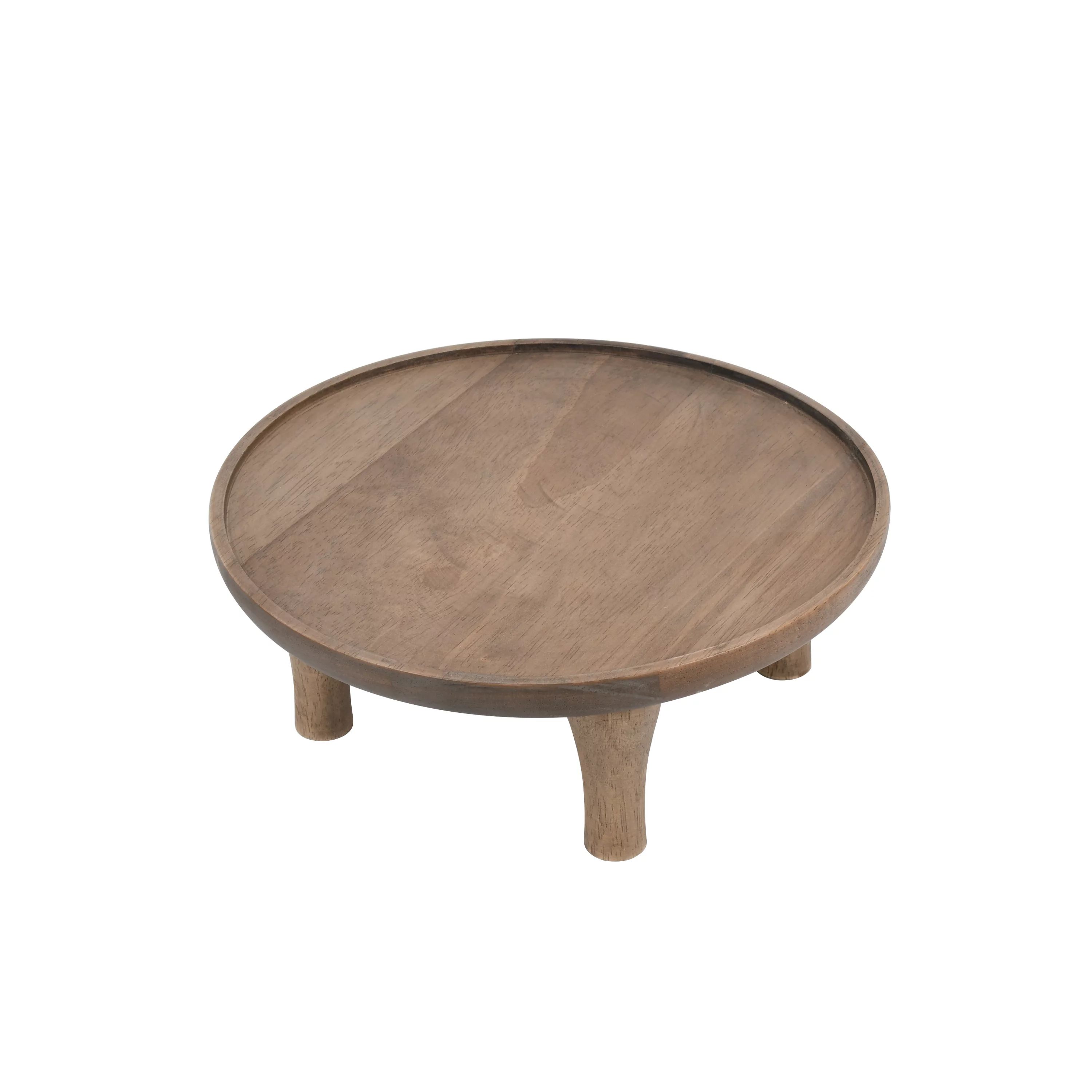 Better Homes and Gardens Archie Brown Wood Round Plant Stand | Walmart (US)