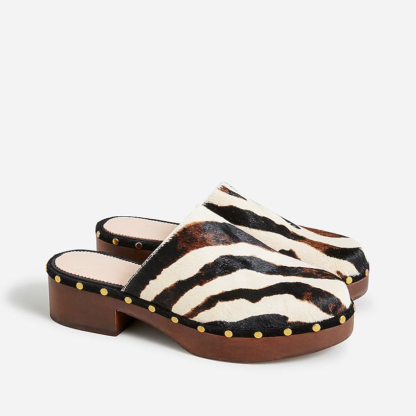 Dakota clogs in calf hair | J.Crew US