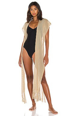 Luli Fama Golden Queen Long Caftan in Gold Rush from Revolve.com | Revolve Clothing (Global)