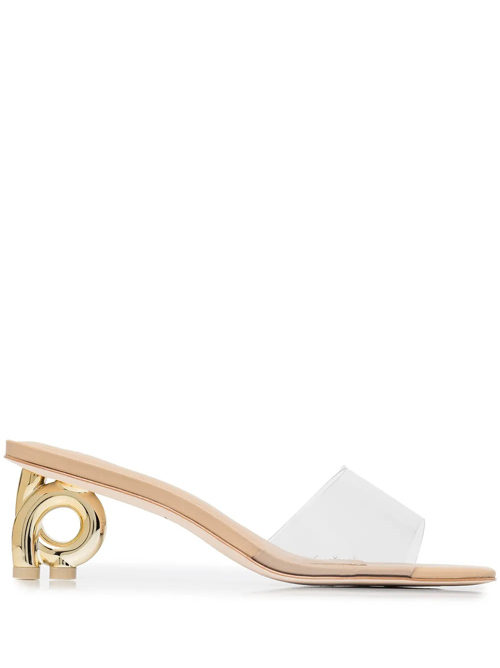 Cora sculpted-heel sandals | Farfetch Global