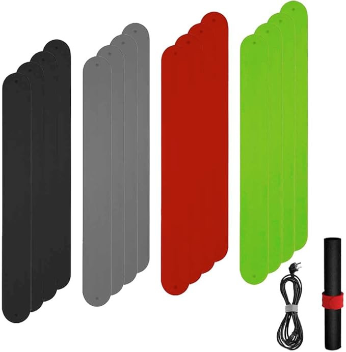 12PCS Wrapping Paper Roll Holder Silicone Wrapping Paper Clamps Metal Strips Flip 1 x 8.5 Inch Sn... | Amazon (US)