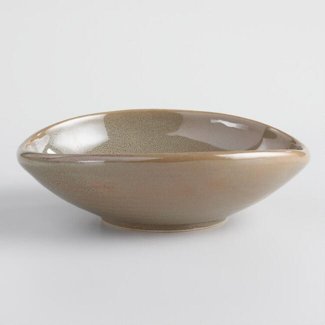 Green Zen Shallow Salad Bowls Set of 2 | World Market