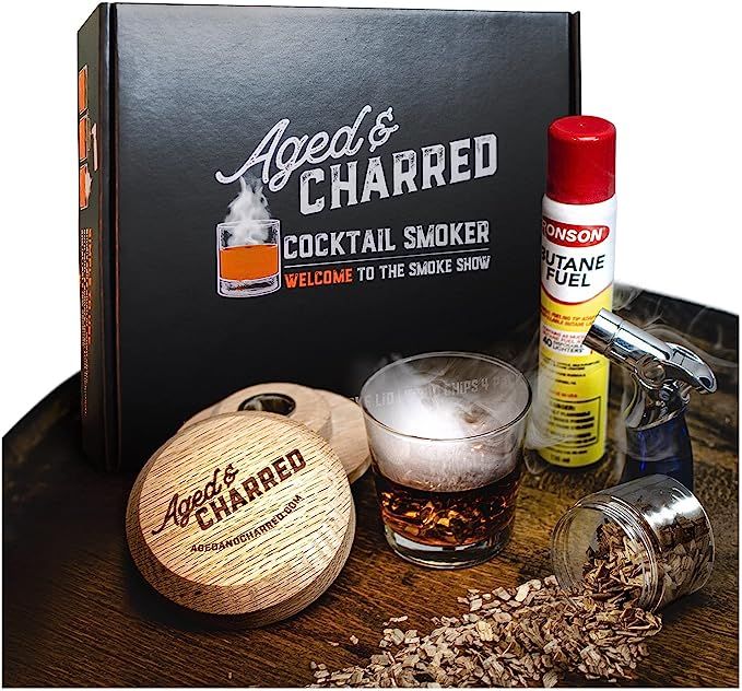Cocktail Smoker Kit with Torch & Wood Chips (Butane Included) for Whiskey, Bourbon & More - Drink... | Amazon (US)