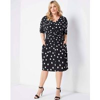 Live Unlimited Spot print Shirt Dress | Simply Be (UK)