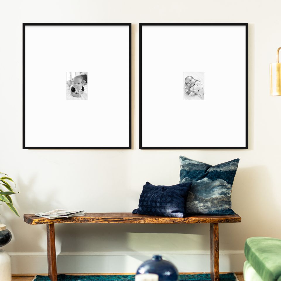 The Dual Diptych Photo Gallery Wall Layout | Framebridge | Framebridge