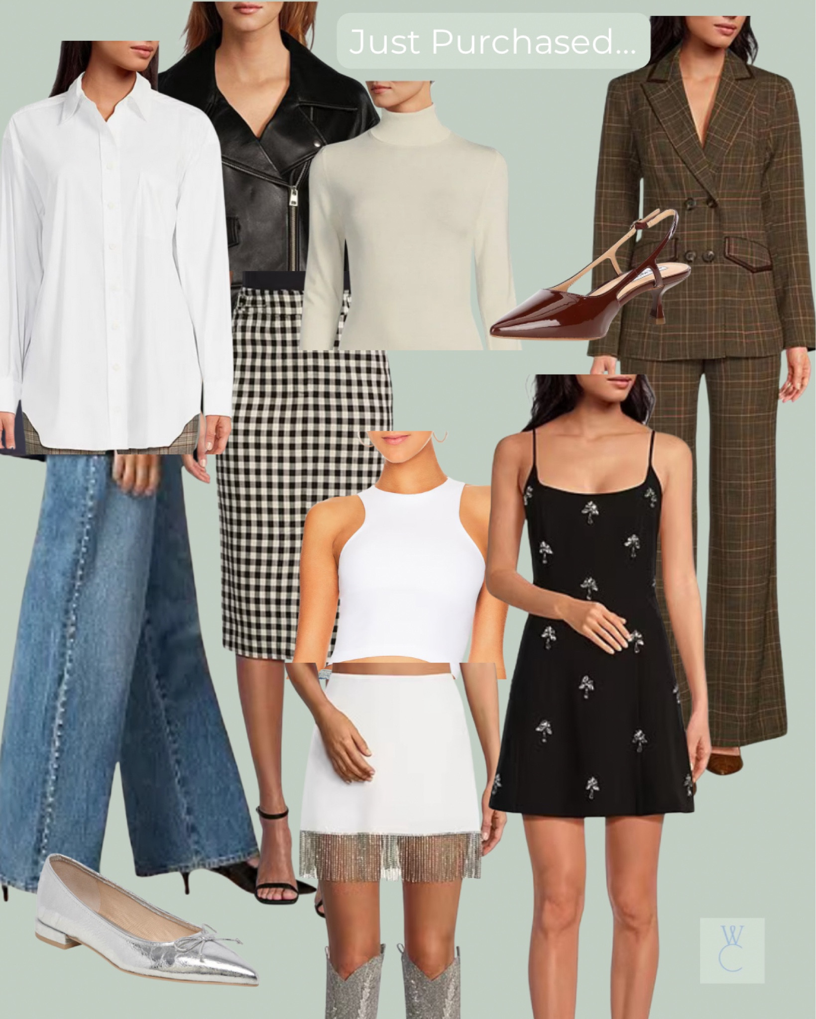 Fall fashion. Changing seasons. Fashion inspo. Outfit inspo. Just purchased. Fall suit. Studded jeans. White button down. Fall staples. Capsule wardrobe  