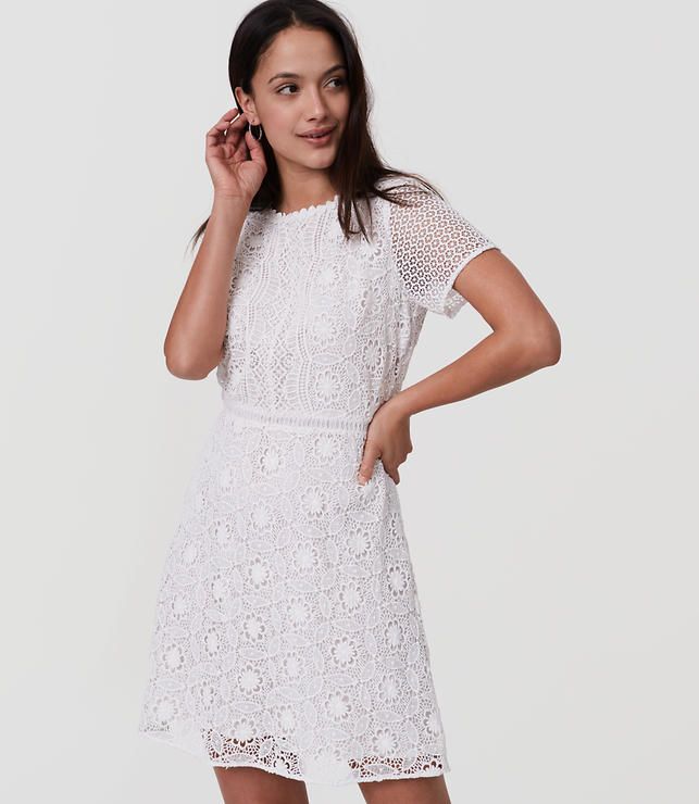 Camellia Lace Dress | LOFT