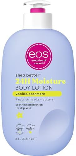 eos Shea Better Body Lotion Vanilla Cashmere, 24-Hour Moisture Skin Care, Lightweight & Non-Greas... | Amazon (US)